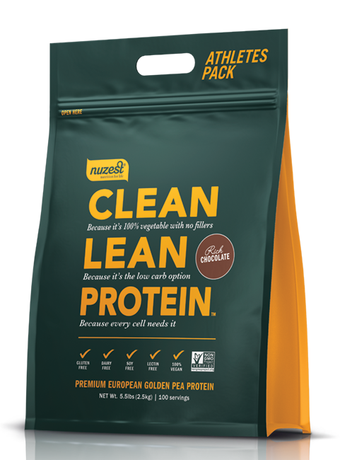 Nuzest Clean Lean Protein Golden Pea Isolate Rich Chocolate 2.5kg - FREE SHIPPING WITHIN NEW ZEALAND