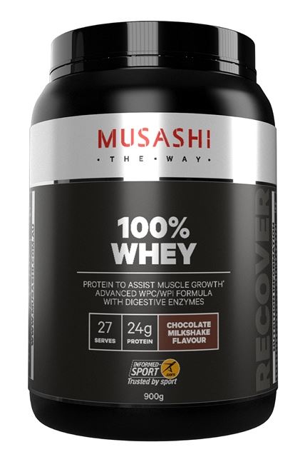 Musashi 100% Whey Chocolate Milkshake 900g