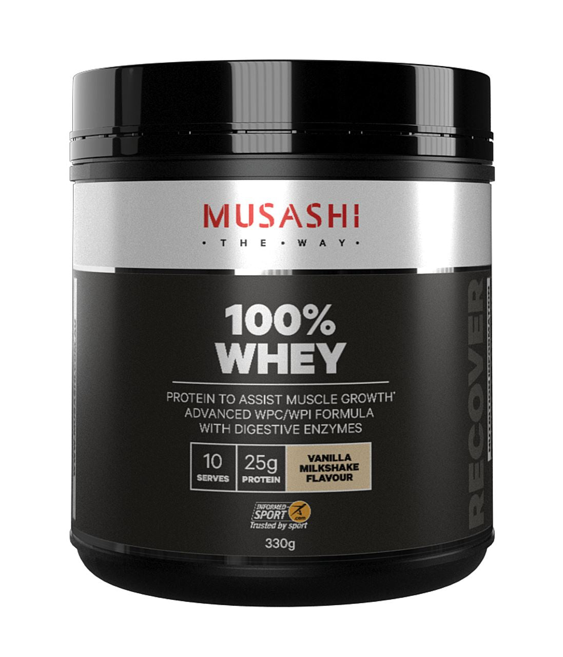 Musashi 100% Whey Vanilla Milkshake 330g