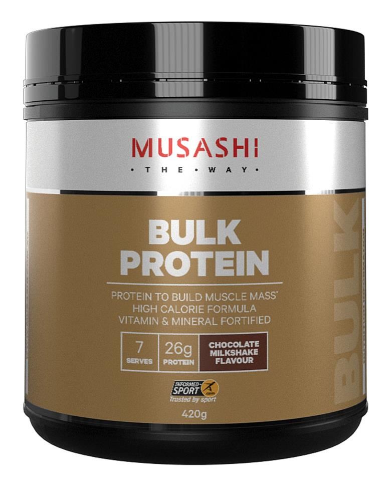 Musashi Bulk Protein Chocolate Milkshake 420g