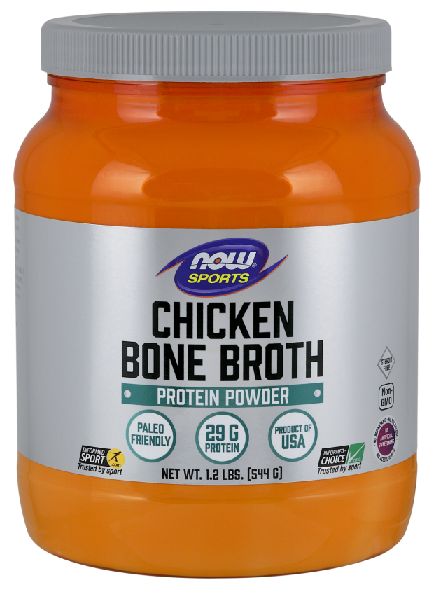 Now Sports Chicken Bone Broth Protein Powder 544g