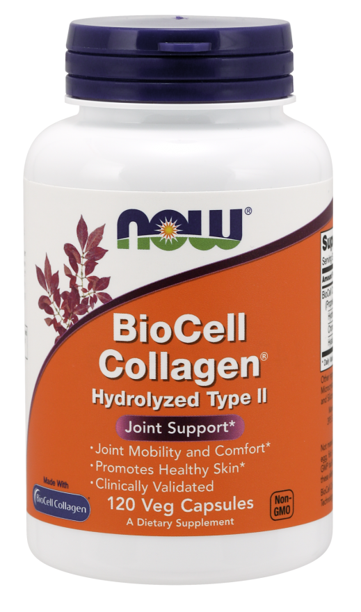 Now Foods BioCell Collagen Hydrolyzed Type II Veg Capsules 120