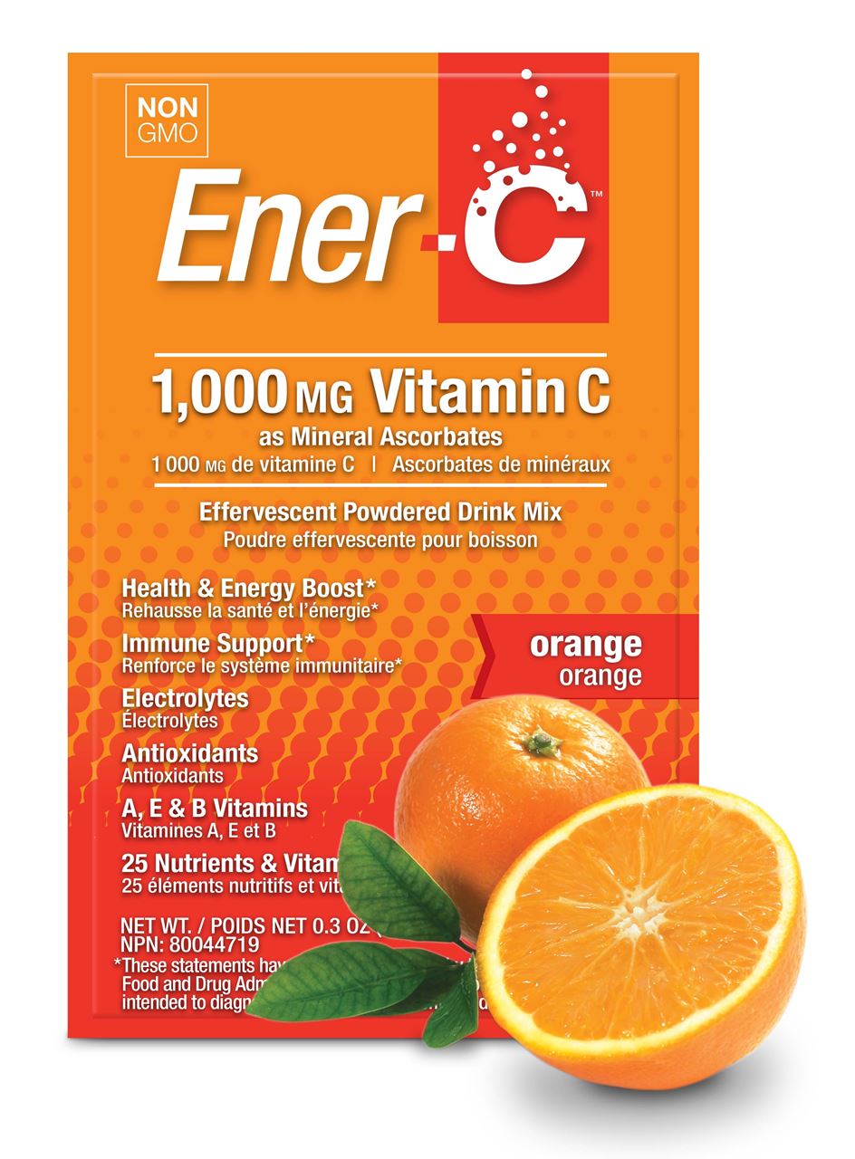 Ener-C Orange Multivitamin Drink Mix - 1000mg Vitamin C, Sachets 12