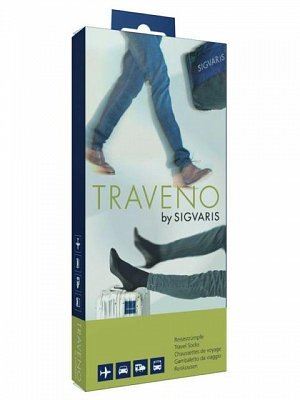 Sigvaris Traveno Travel Socks Size 1 Black - (EU 36 - 37 / UK 3.5 - 4.5 )