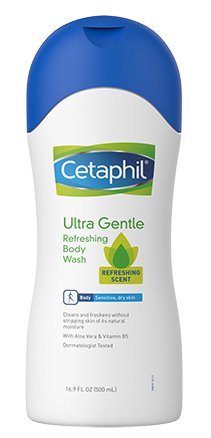 Cetaphil Ultra Gentle Body Wash 500ml - Refreshing Scent - Discontinued