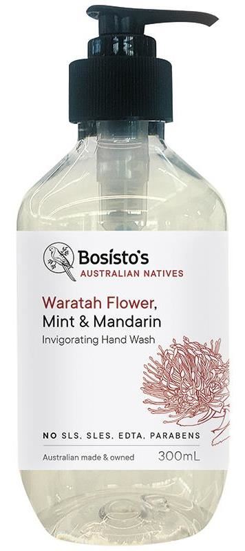 Bosisto's Waratah Flower, Mint & Mandarin Hand Wash 300ml