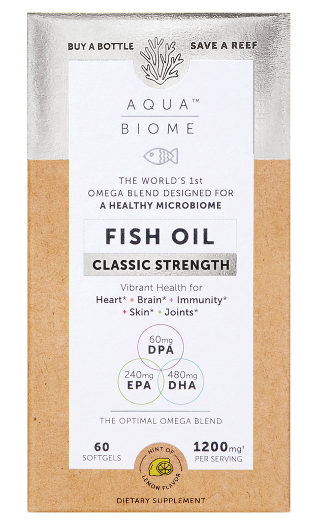 Aqua Biome Fish Oil Classic Strength Capsules 60