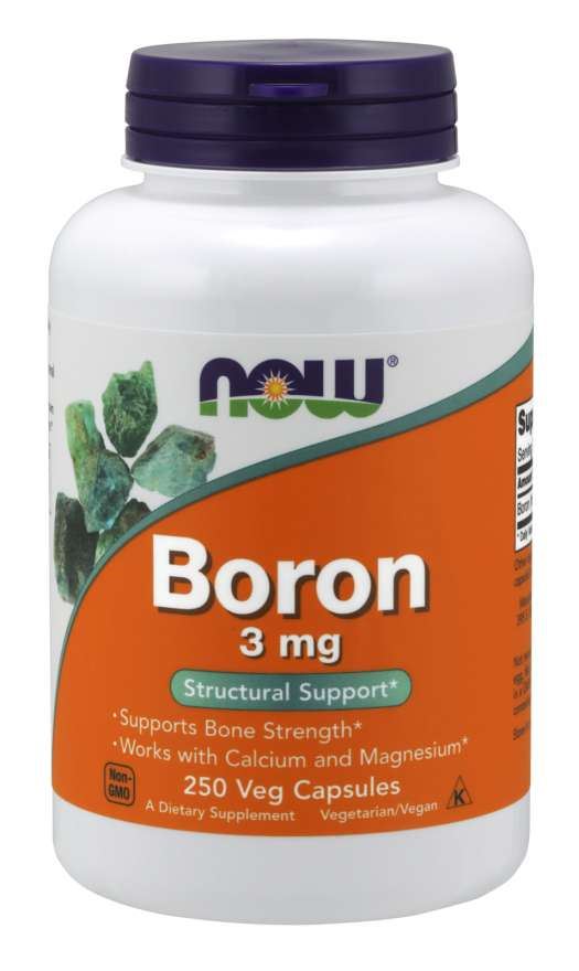 Now Foods Boron 3mg Veg Capsules 250