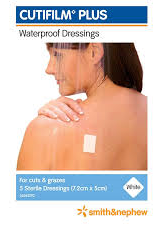 Cutifilm Plus Waterproof Dressings White 5 (10cm x 8cm)