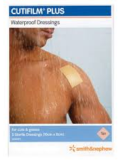 Cutifilm Plus Waterproof Dressings Tan 5 (7.2cm x 5cm)