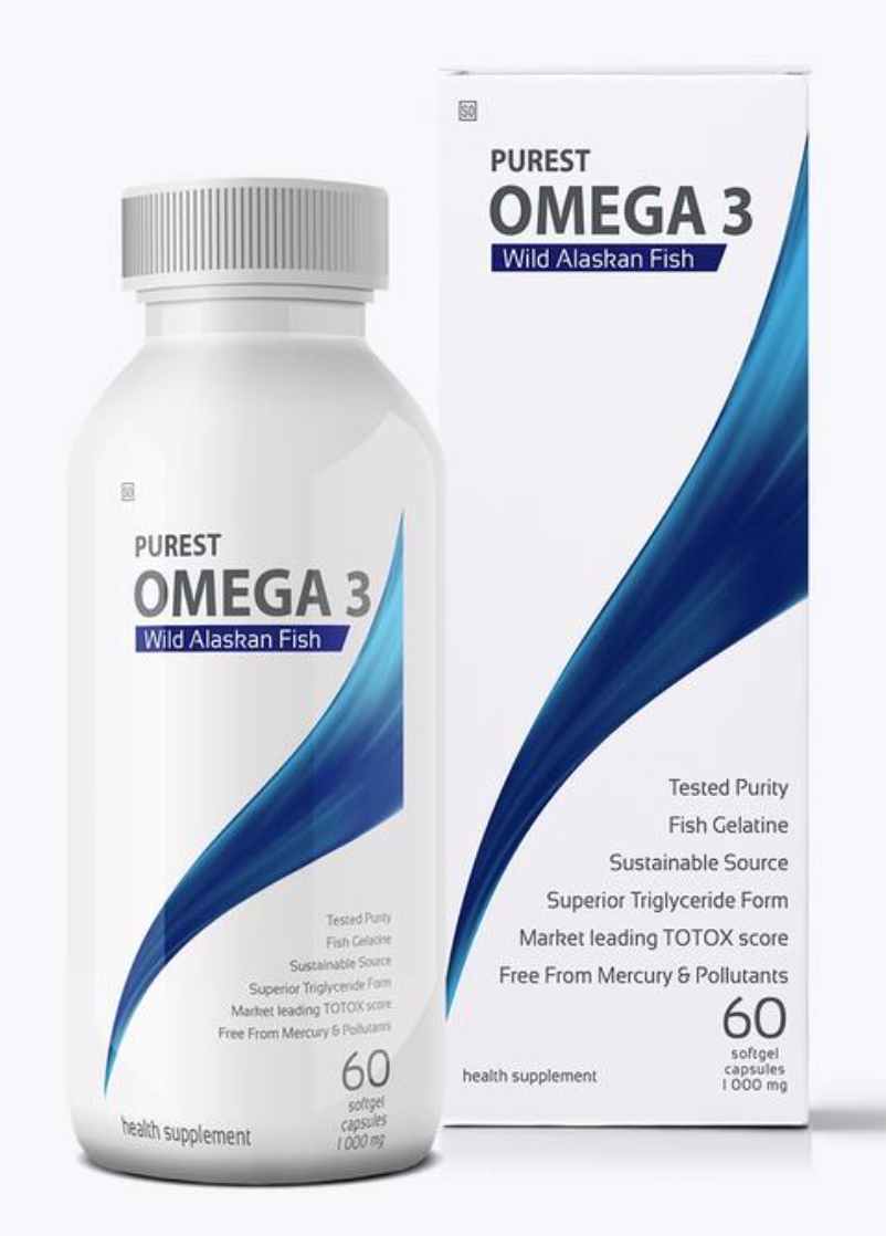 Coyne Health Purest Omega 3 Wild Alaskan Fish Oil Capsules 60