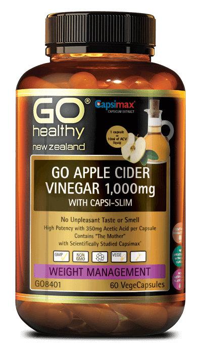 Go Healthy Apple Cider Vinegar 1000mg with Capsi Slim Capsules 60