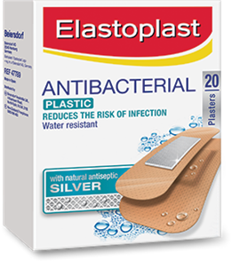 Elastoplast Antibacterial Plastic Plasters 20