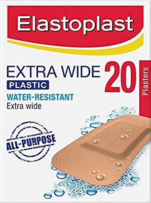 Elastoplast Extra Wide Plastic Plasters 20