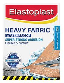 Elastoplast Heavy Fabric Waterproof Pieces 8 (6cm x 10cm) -DISCONTINUED-