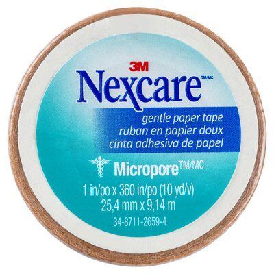 Nexcare Micropore Gentle Paper Tape Tan (25.4mm x 9.14m)