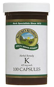 Natures Sunshine K Capsules 100