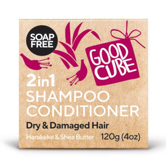 Good Cube 2 in 1 Conditioning Shampoo Bar for Dry & Damaged Hair 120g
