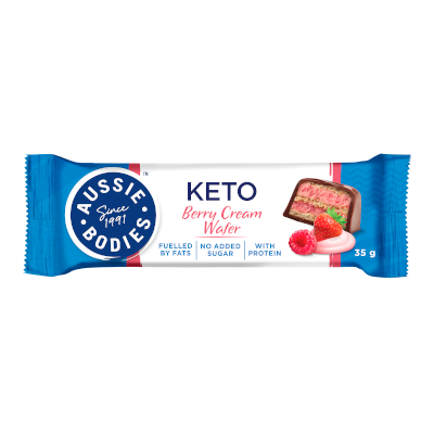 Aussie Bodies KETO Berry Cream Wafer