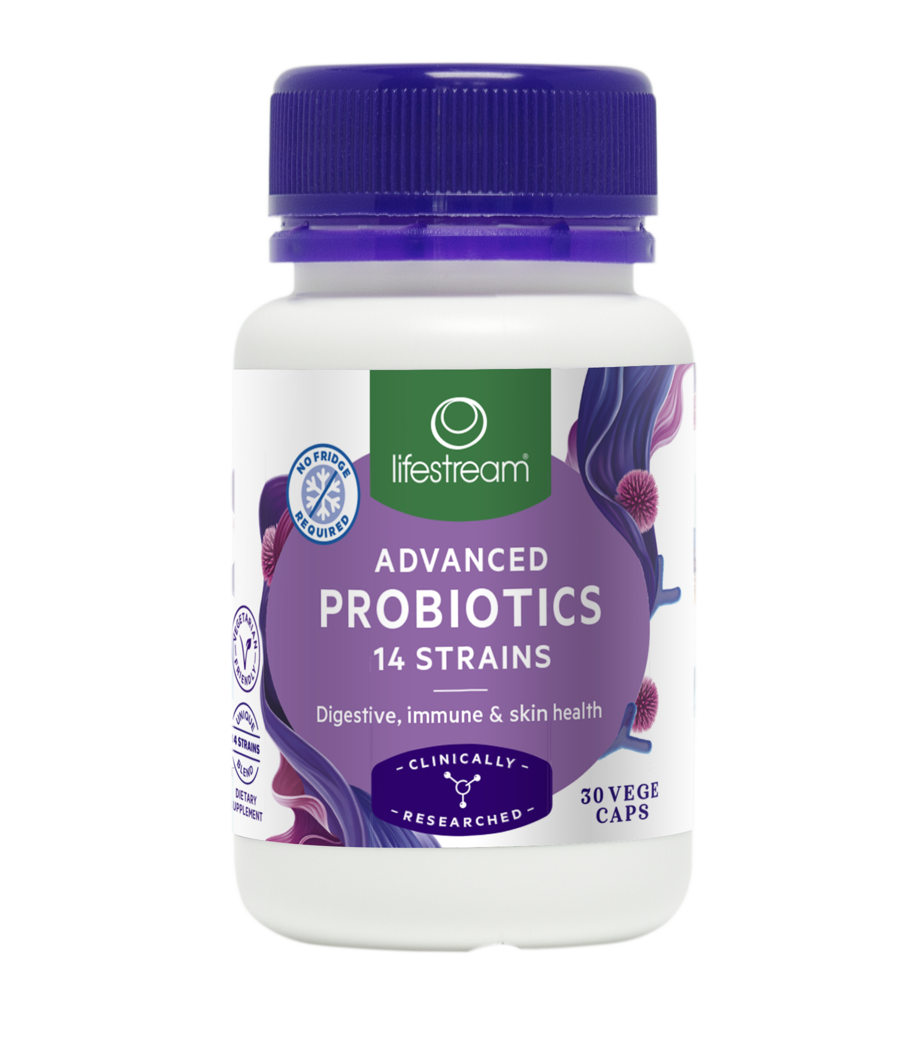 Lifestream Bowel Biotics Advanced Probiotics Vegetarian Capsules