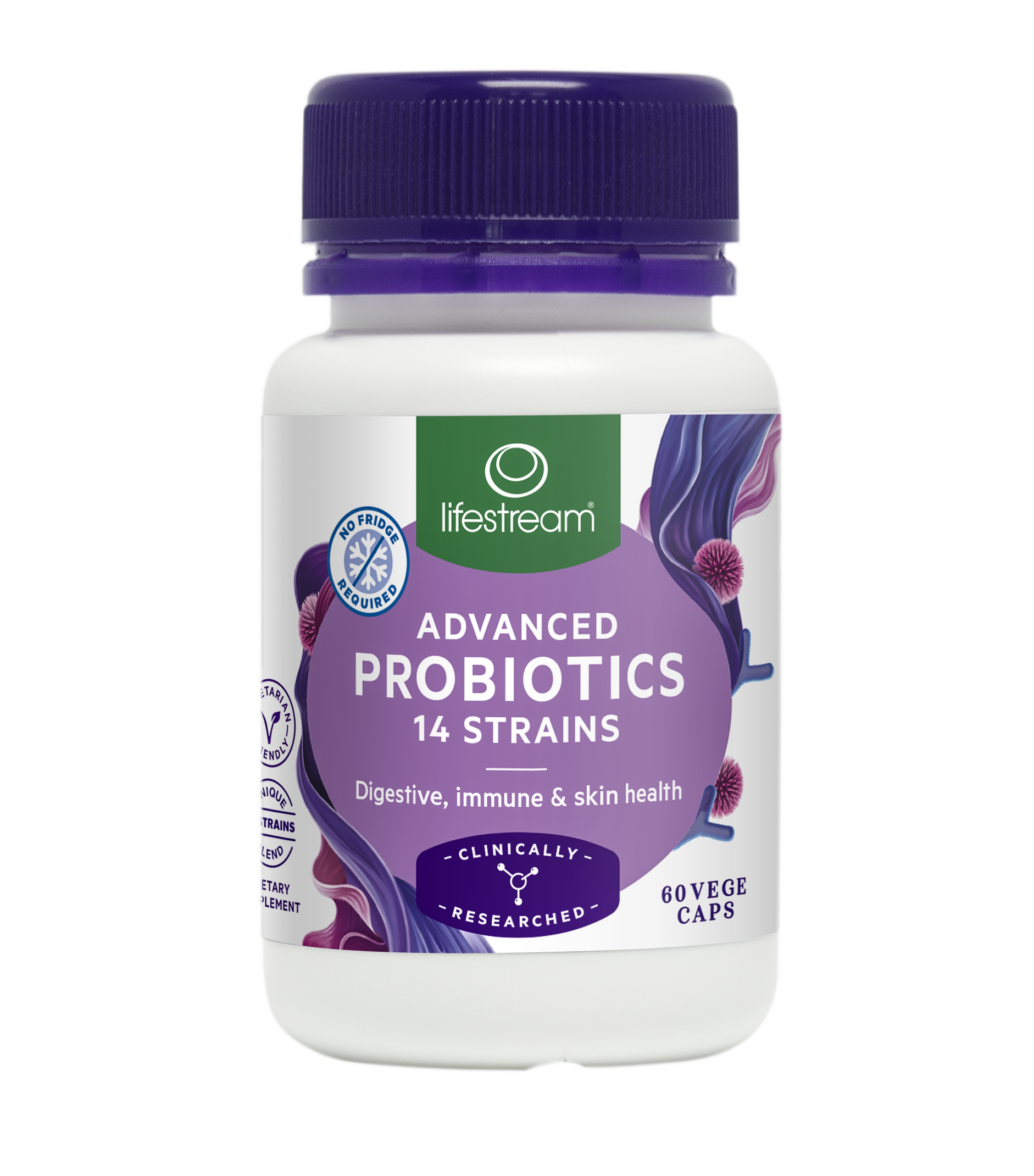 Lifestream Bowel Biotics Advanced Probiotics Vegetarian Capsules