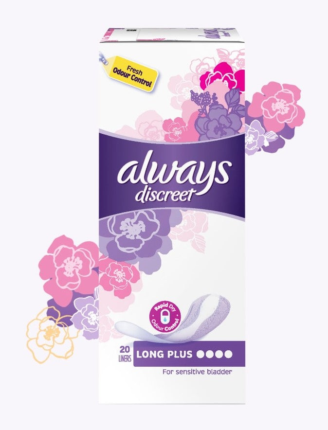 Always Discreet Liners Long Plus 20