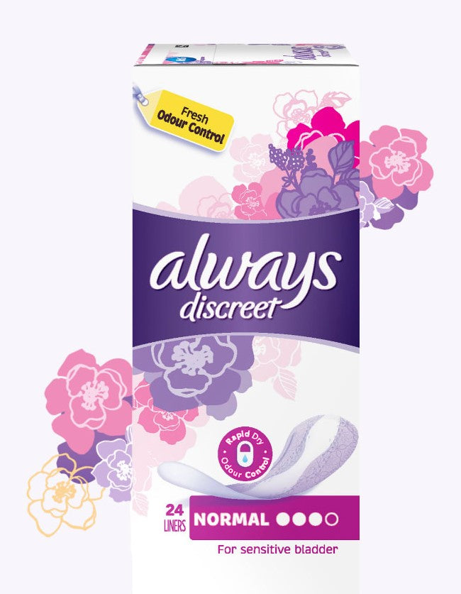 Always Discreet Liners Normal 24