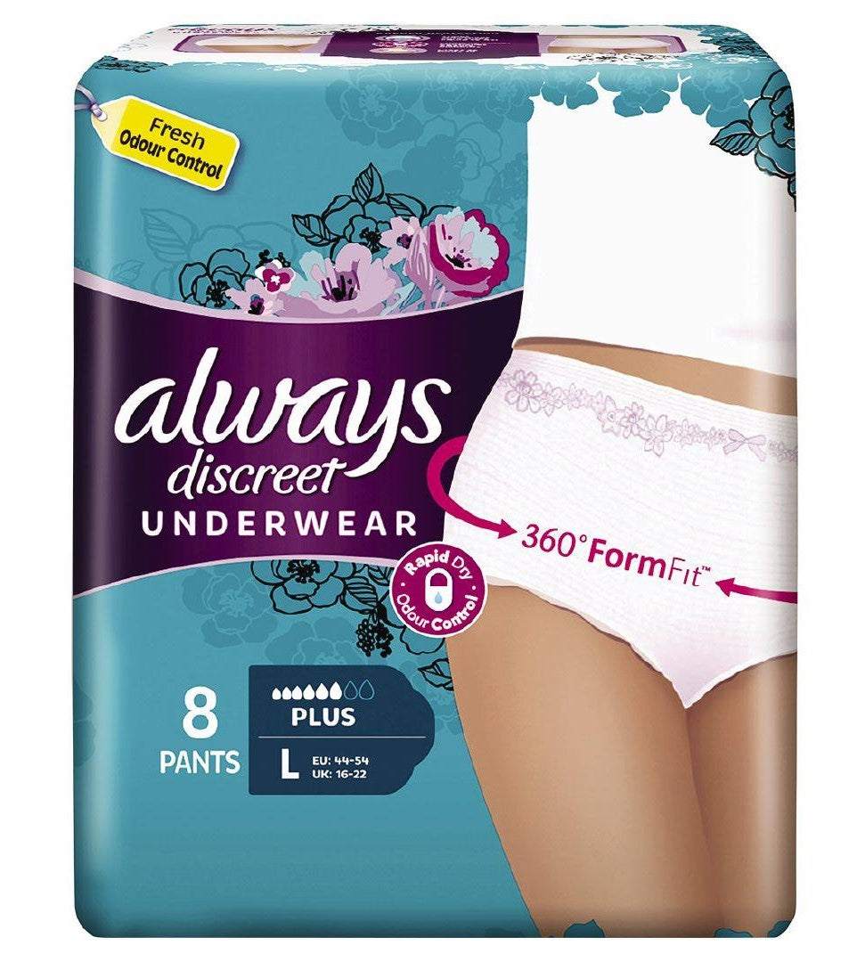 Always Discreet Underwear Large