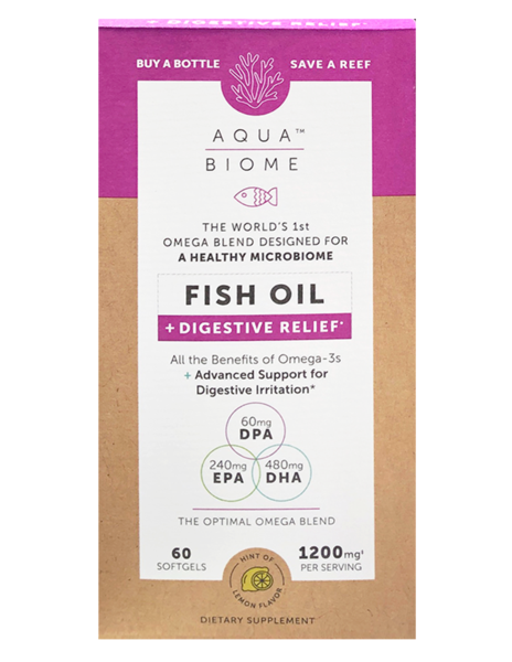 Aqua Biome Fish Oil + Digestive Relief Softgels 60
