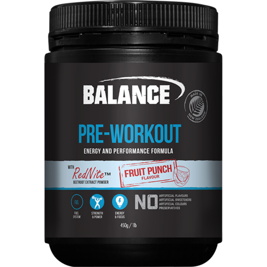 Balance Pre Workout Energy And Performance Formula 450g