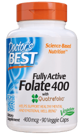 Doctor's Best Fully Active Folate 400 with Quatrefolic Veggie Caps 90