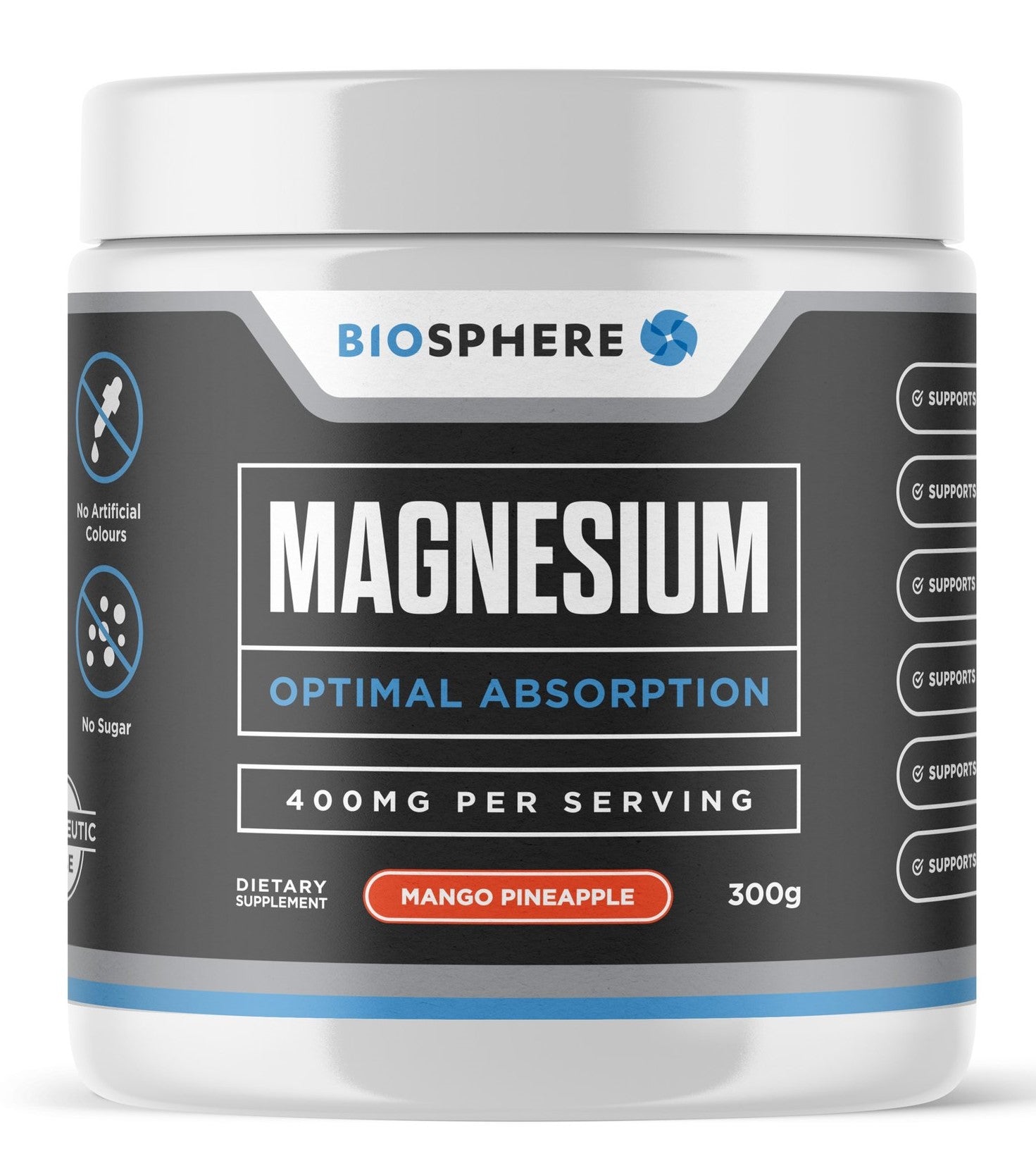 Biosphere Magnesium Powder 300g Mango Pineapple