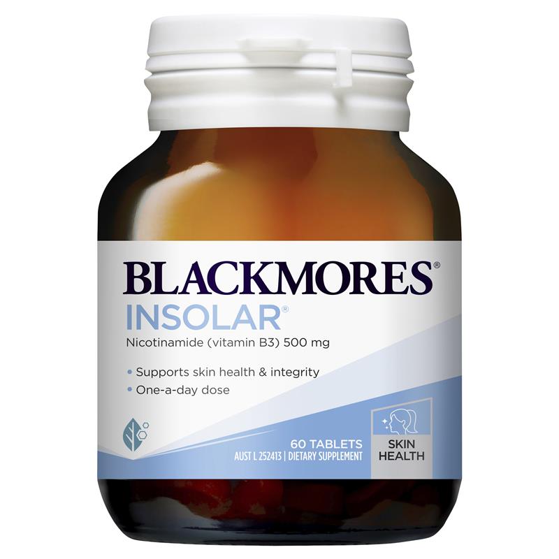 Blackmores Insolar Nicotinamide 500mg Tablets 60