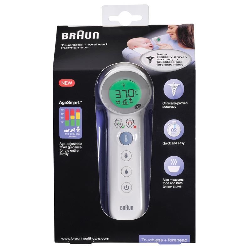 Braun Touchless + Forehead Thermometer