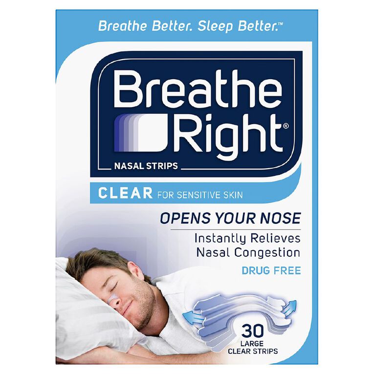 Breathe Right Nasal Strips Clear
