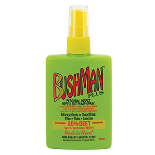 Bushman Plus Insect Repellent 20% DEET with Sunscreen
