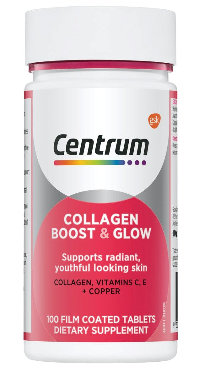 Centrum Collagen Boost & Glow Tablets 100
