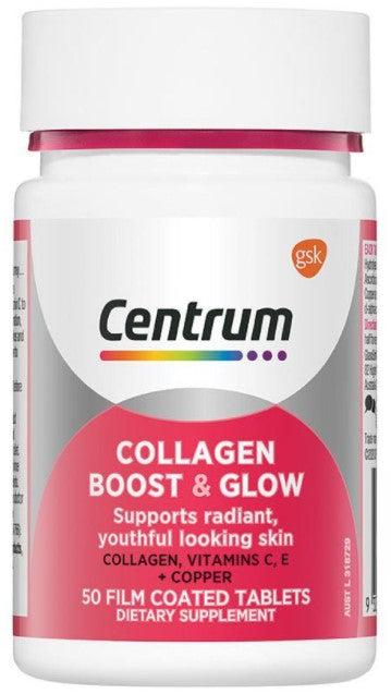 Centrum Collagen Boost & Glow Tablets 50