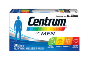 Centrum for Men Multivitamin and Mineral Supplement Tablets 60