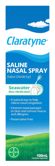 Claratyne Saline Nasal Spray 100ml