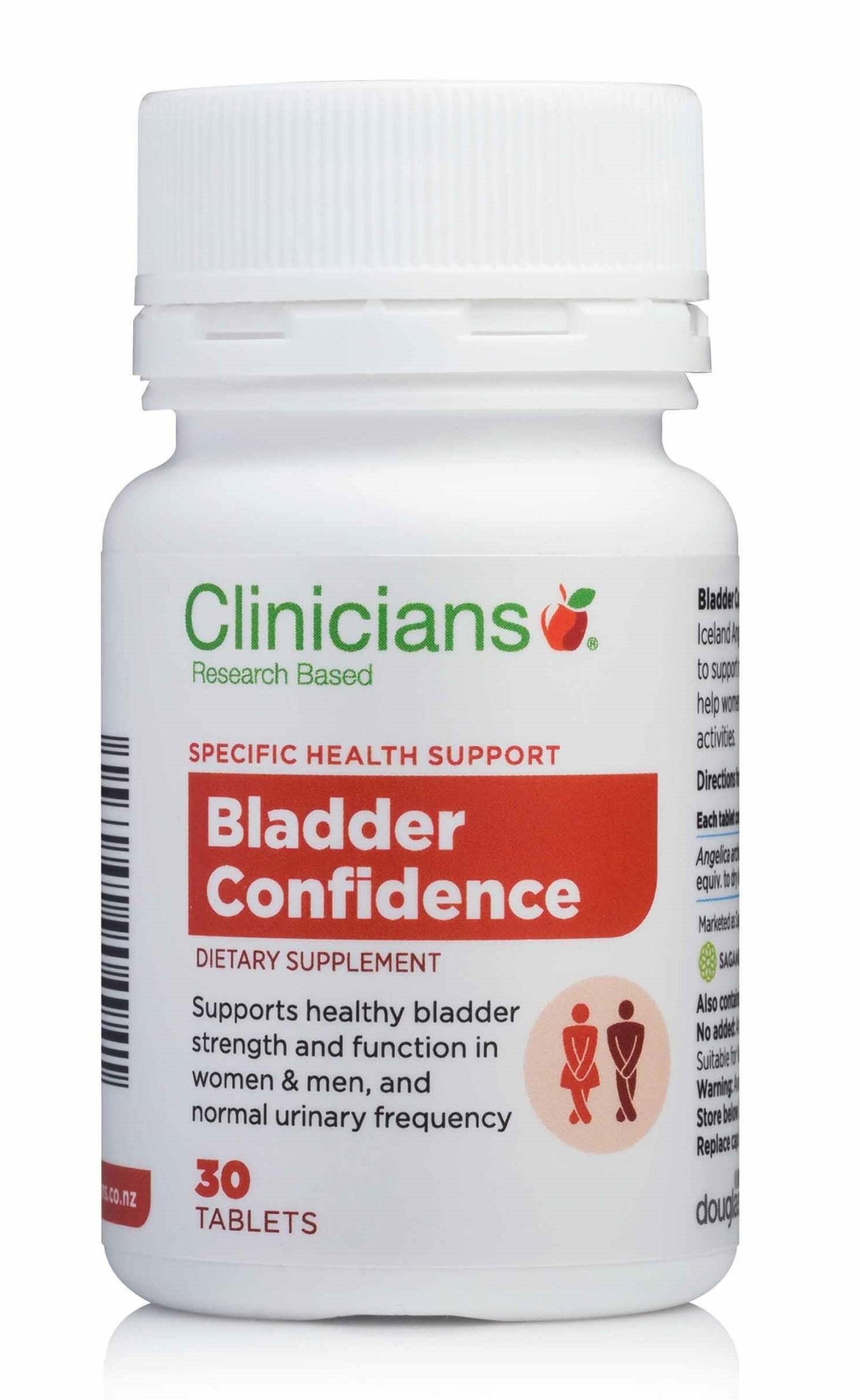 Clinicians Bladder Confidence Tablets 30
