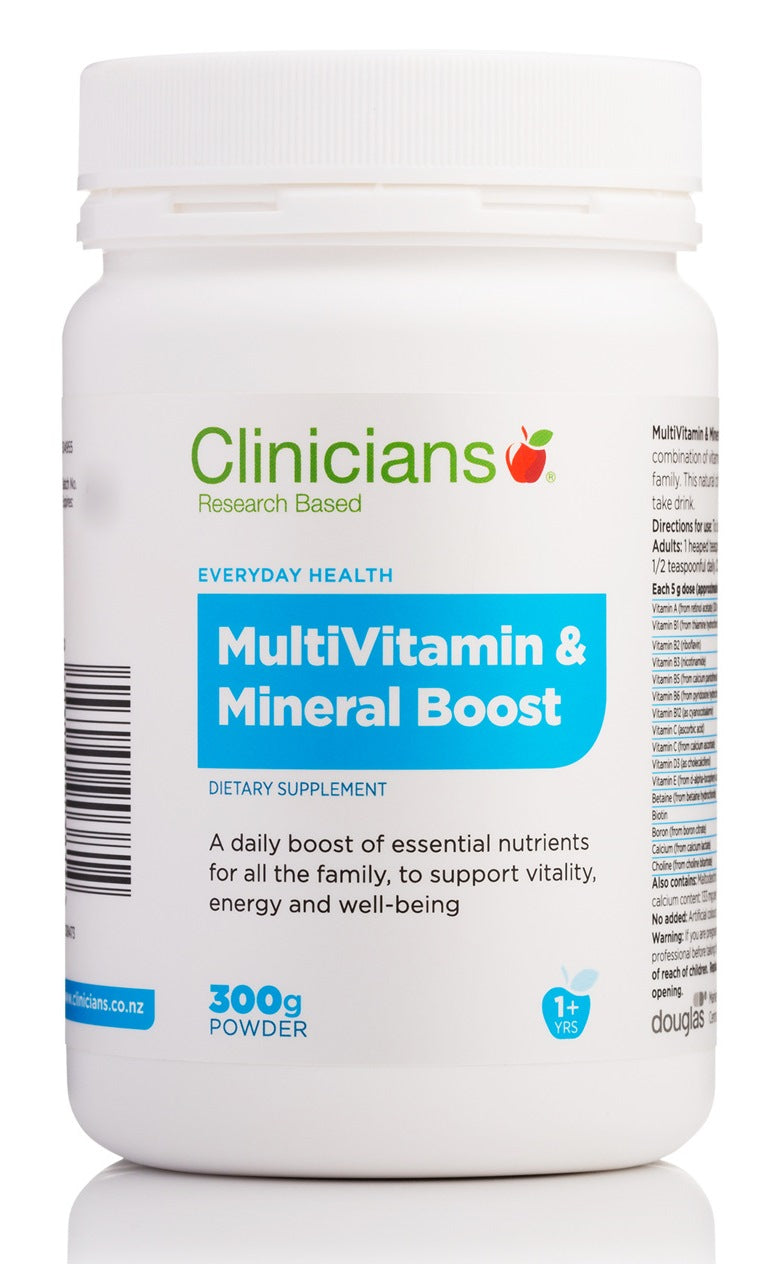 Clinicians MultiVitamin & Mineral Boost Powder 300g