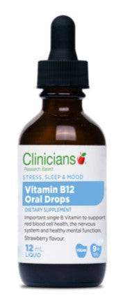 Clinicians Vitamin B12 Sublingual Drops 12ml