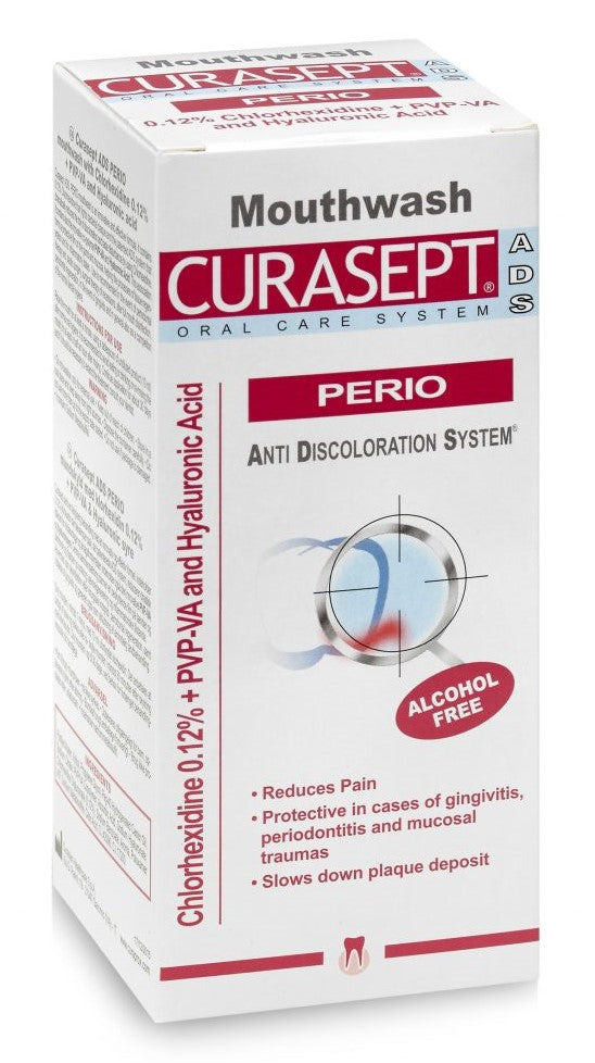 Curasept Perio Chlorhexidine 0.12% Oral Rinse Mouthwash 200ml