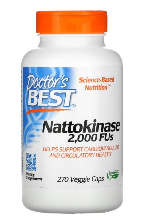 Doctor's Best Nattokinase (2,000 FU) Vegecaps 270