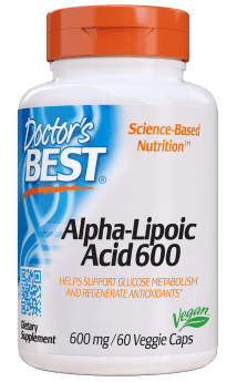 Doctor's Best Alpha Lipoic Acid 600mg Veggie Caps 60
