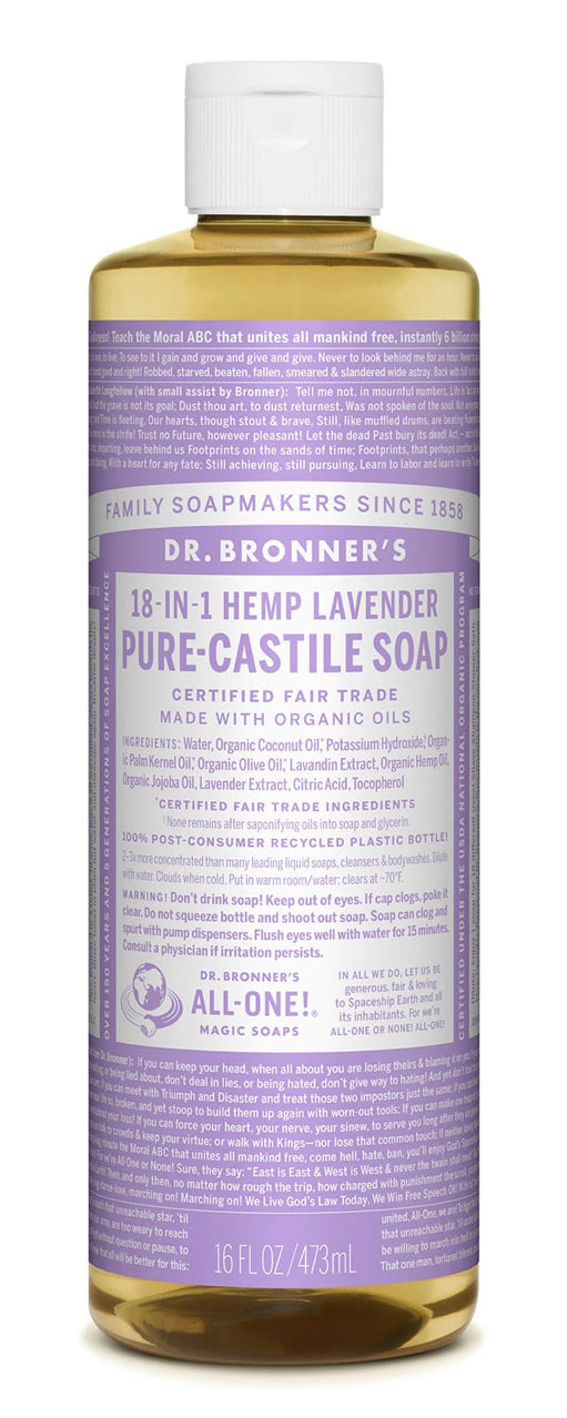 Dr Bronner's 18-in-1 Hemp Lavender Pure Castile Soap 437ml