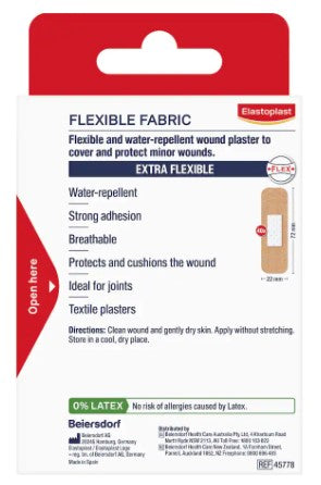Elastoplast Flexible Fabric 40 Strips - Back