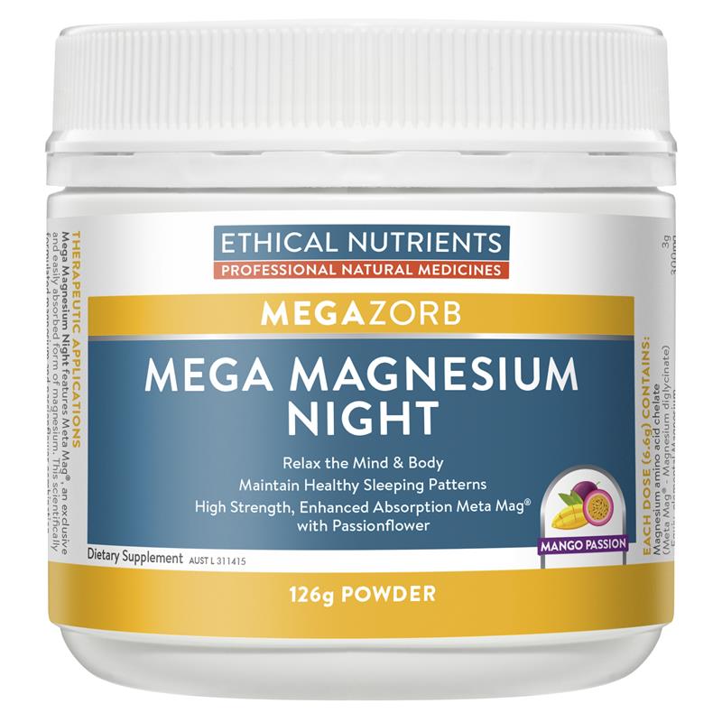 Ethical Nutrients Mega Magnesium Night Powder 126g