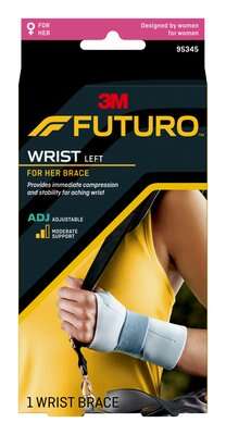 Futuro For Her Wrist Brace LEFT Hand Adjustable